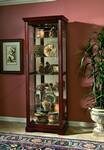 Pulaski Victorian III Dark Cherry Sliding Door Curio Cabinet 20717