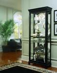 Pulaski Oxford black 2-way Sliding Door Curio - 20819
