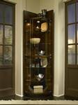 Pulaski Pacific Heights Dark Cherry Corner Curio - 21208