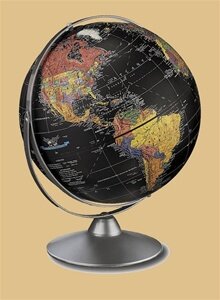 AMZ Replogle Starlight 12" Black Globe - 35800