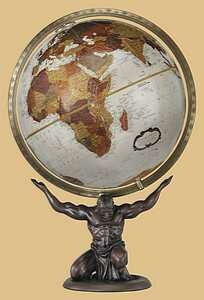 Replogle Atlas 12" Bronze Metallic Globe - 37600