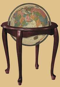 Replogle Queen Anne 16" Illuminated Antique Globe - 64036