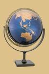 Replogle Tallinn 12" Blue/Gold Metallic Globe - 85338
