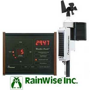 RainWise MK-III-RTI Wireless Pro Weather Station Wood Trim Base Unit