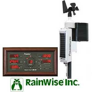 RainWise MK-III-RTI Wireless Pro Weather Station Mahogany Base Unit