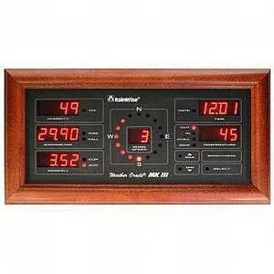 RainWise MK-III MultiDisplayacle Base Unit ONLY Cherry Wood Finish