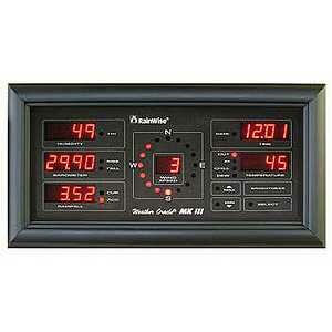 RainWise MK-III Long Range 2.4Ghzacle Base Unit ONLY Black Wood Finish
