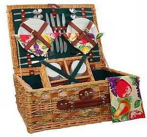 Sutherland Dakota Picnic Basket SP108 Hunter Green