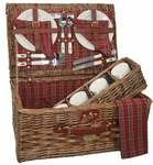 Sutherland Scottish Pasture Picnic Basket for 4 - SP239 -
