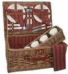 Sutherland Scottish Pasture Picnic Basket for 4 - SP239 -