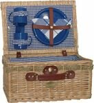 Sutherland Jubilee Picnic Basket for 2 - SP318 - Blue & White Checker