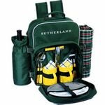 Sutherland Irish Meadow Picnic Backpack for 2 - SPB3028A1R - Green