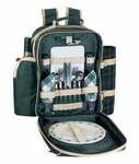 Sutherland Plymouth Picnic Backpack for 2 - SPB3112A1R - Green-Beige