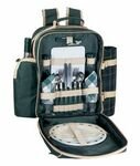Sutherland Plymouth Picnic Backpack for 2 - SPB3112A1R - Green-Beige