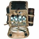 Sutherland Aztec Picnic Backpack for 4 - SPB3305B1R -