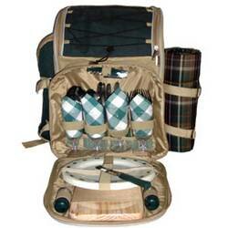 Sutherland Aztec Picnic Backpack for 4 - SPB3305B1R -