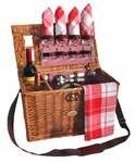 Sutherland Bistro Picnic Basket for 4 - SW502 - Red & White Checker