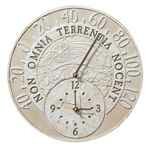 Whitehall Fossil Celestial Thermometer Clock