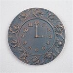Whitehall Verdigris Rose Clock - 01691