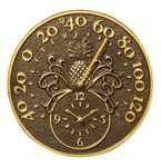 Whitehall French Bronze Pineapple Thermometer Clock - 01793