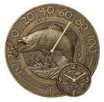 Whitehall Bass Thermometer Clock