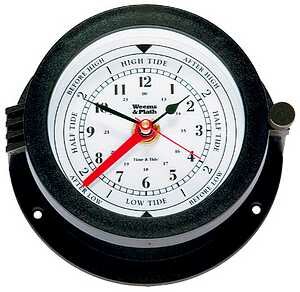 Weems & Plath Bluewater Time & Tide Clock - Blk
