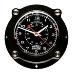 Weems & Plath Nautilus Collection Waterproof Quartz Clock -BLK