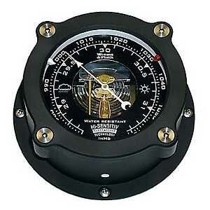 Weems & Plath Nautilus Collection Waterproof Barometer -BLK
