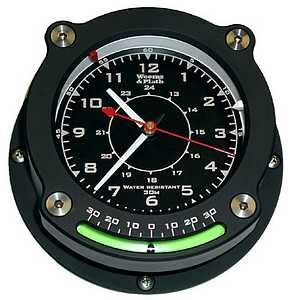 Weems & Plath Nautilus Collection Quartz Waterproof Clock / Clinometer