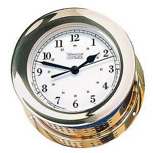 Weems & Plath Atlantis Wind Ship's Bell Clock, 8-Day Wind