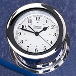Weems & Plath Chrome Atlantis Quartz Ship's Bell Clock