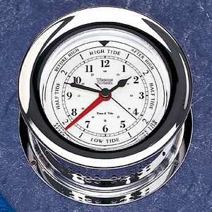Weems & Plath Chrome Atlantis Time & Tide Clock