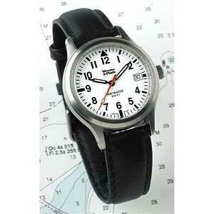 Weems & Plath 3005W Classic Navigator Watch- White Dial