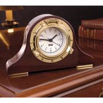 Weems & Plath Brass Nautical Porthole Tambour Clock 410500