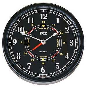 Weems & Plath Trident Black Face 10" Time & Tide Clock