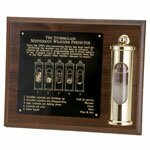 Weems & Plath 8" x 10" Engraved Brass Plate Mounting Plaque