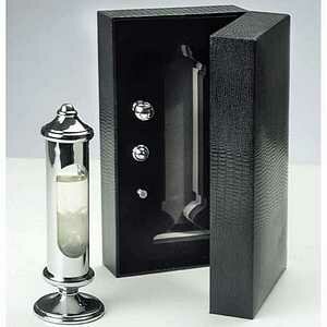Weems Plath Chrome Stormglass Weather Forecaster Wall Mount #201